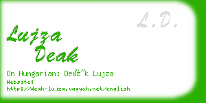 lujza deak business card